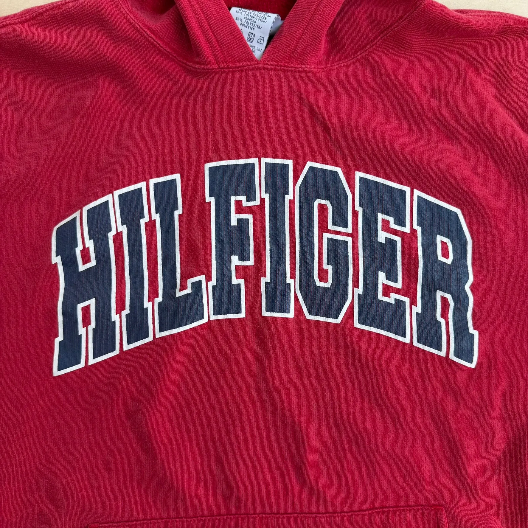 J- Vintage 90s Tommy Hilfiger Collegiate Style Text Graphic Hoodie - XL (fits L) sold by HG Vintage product image thumbnail 2
