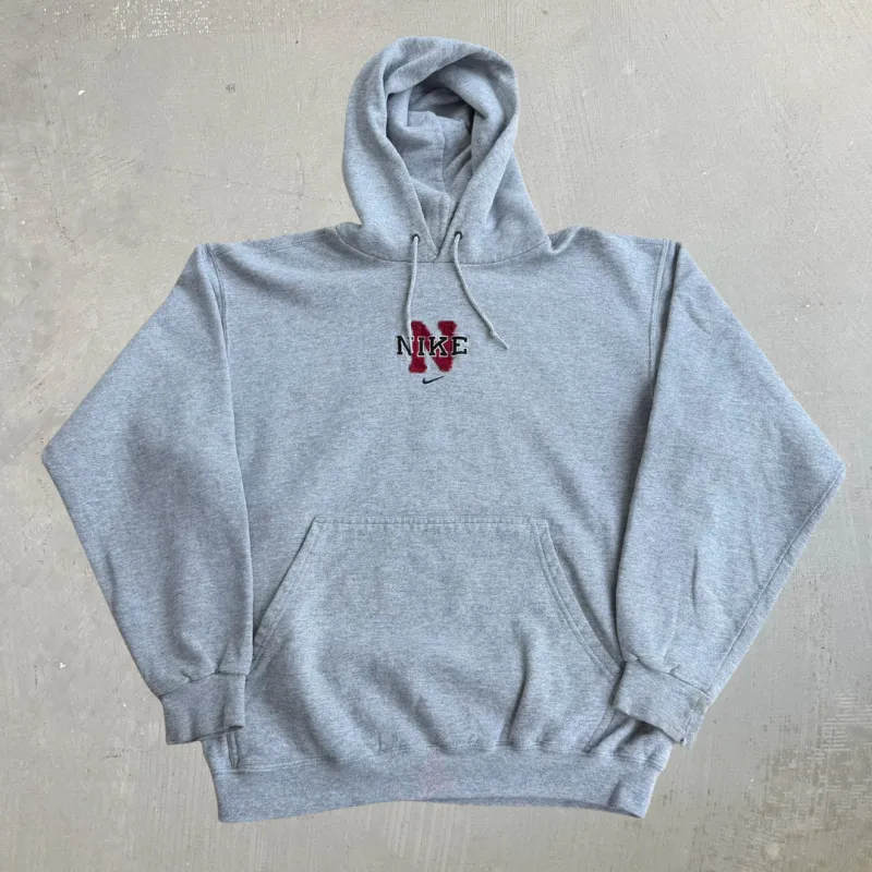 J- Vintage 90s Nike Embroidered Logo & Swoosh Made In USA Hoodie - M made by HG Vintage