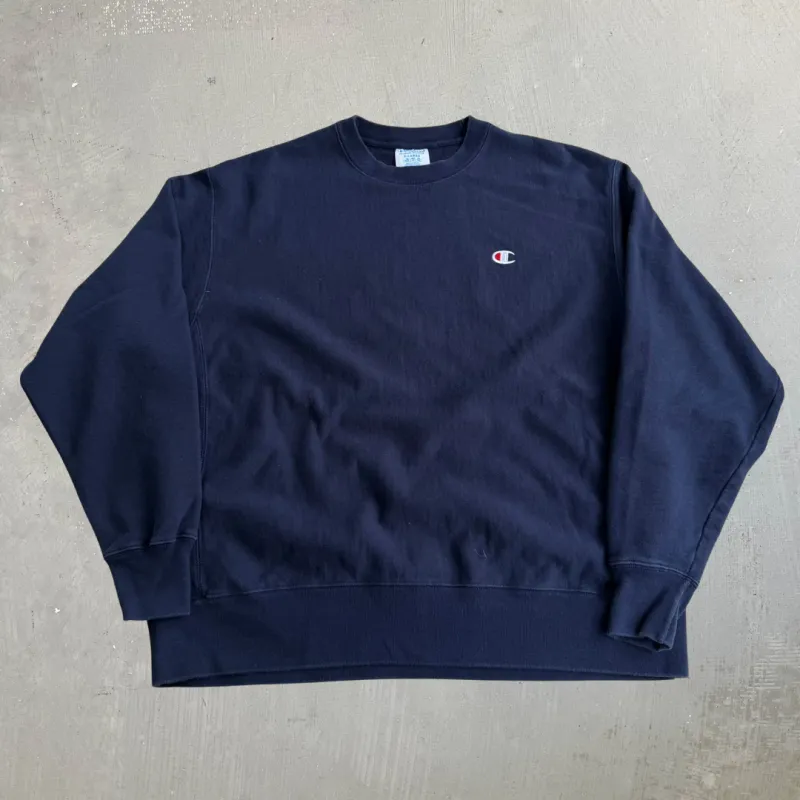 J- Vintage Champion Reverse Weave Embroidered Logo Crewneck- XL made by HG Vintage