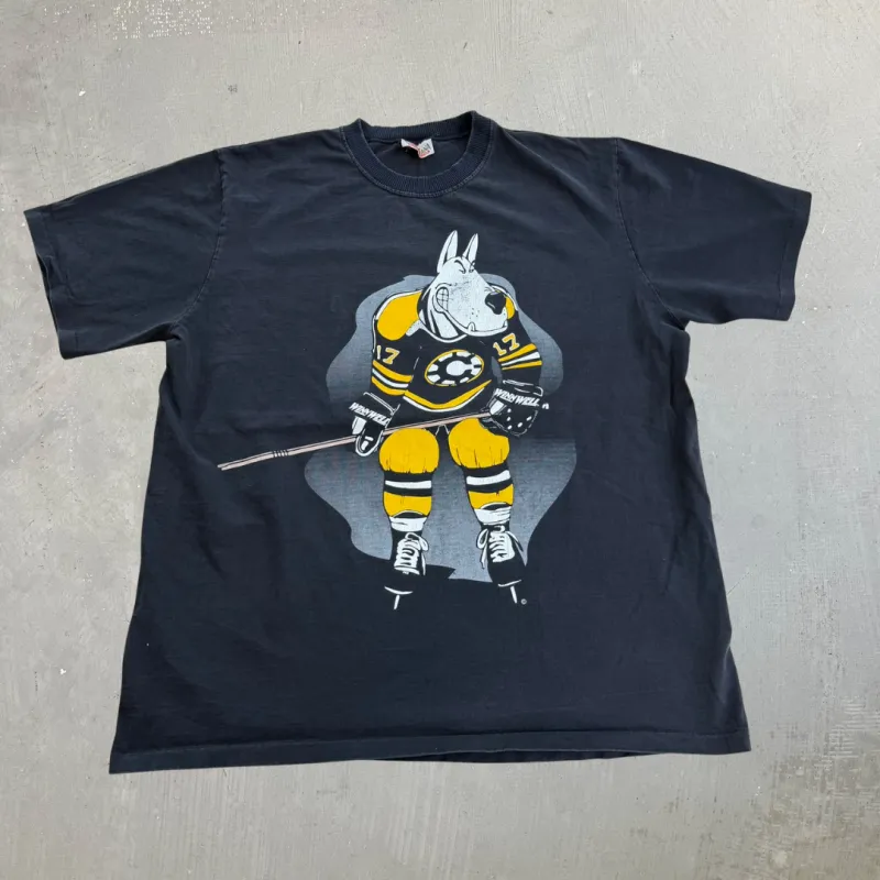 J- Vintage 90s Don Cherry Ya Wanna Go? Text & Graphic Single Stitch Tee - XL made by HG Vintage