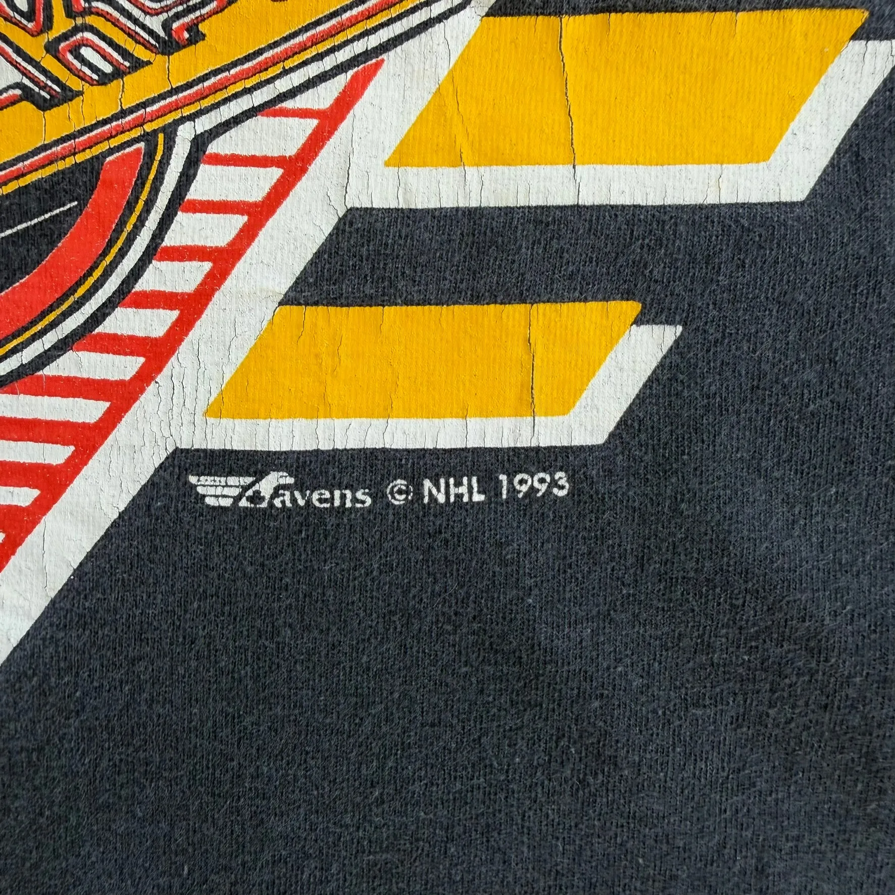 J- Vintage '93 Vancouver Canucks NHL Logo Text & Graphic Single Stitch Tee - L sold by HG Vintage product image thumbnail 3