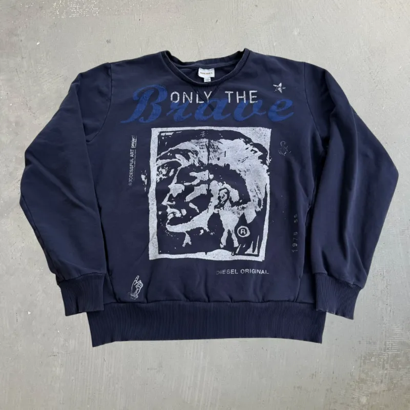 J- Vintage Diesel Only The Brave Graphic Crewneck - XL made by HG Vintage