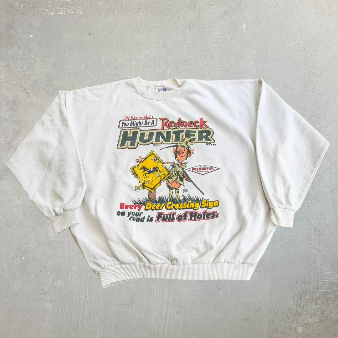 J- Vintage '99 Jeff Foxworthy's Redneck Wear Graphic Crewneck - 2XL sold by HG Vintage
