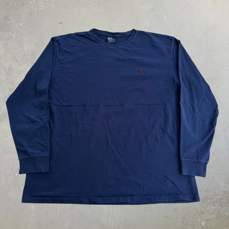 J- Vintage Polo RL Embroidered Logo Long Sleeve Tee - XL made by HG Vintage
