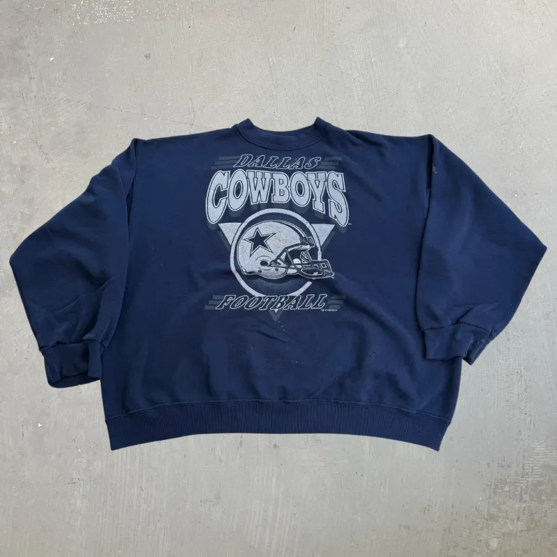 J- Vintage '93 Dallas Cowboy NFL Graphic & Text Crewneck - XL made by HG Vintage