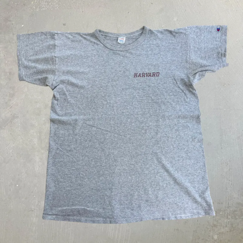 J- Vintage 80s Harvard Logo Champion Made In USA Single Stitch Tee - XL made by HG Vintage