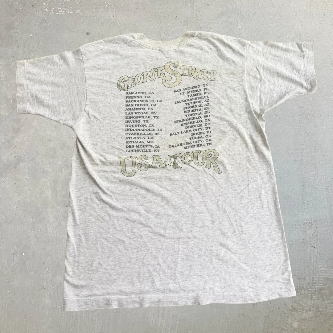 J- Vintage '94 George Strait USA Tour Picture Made In USA Single Stitch Tee - L sold by HG Vintage product image thumbnail 3