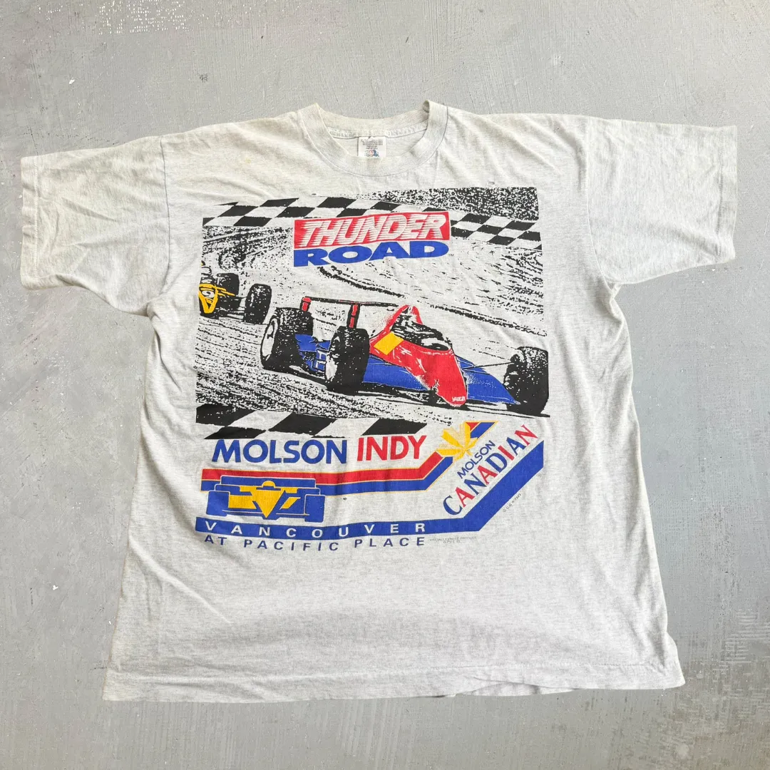 J- Vintage '93 Molson Canadian Molson Indy Thunder Road Vancouver Single Stitch Tee - XL sold by HG Vintage