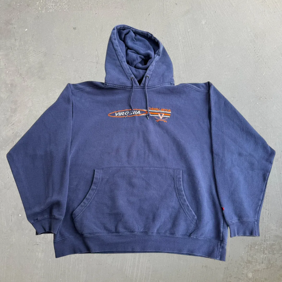 J- Vintage University Of Virginia Cavaliers Embroidered Logo Graphic Pro Player Hoodie - XL sold by HG Vintage
