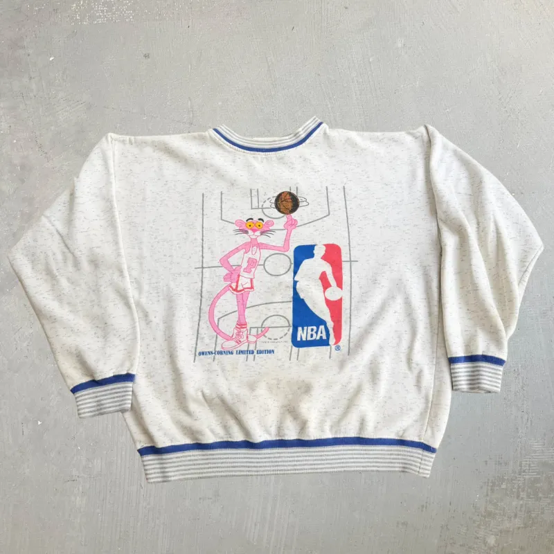 J- Vintage '92 NBA & Pink Panther Limited Edition Graphic Crewneck - L made by HG Vintage