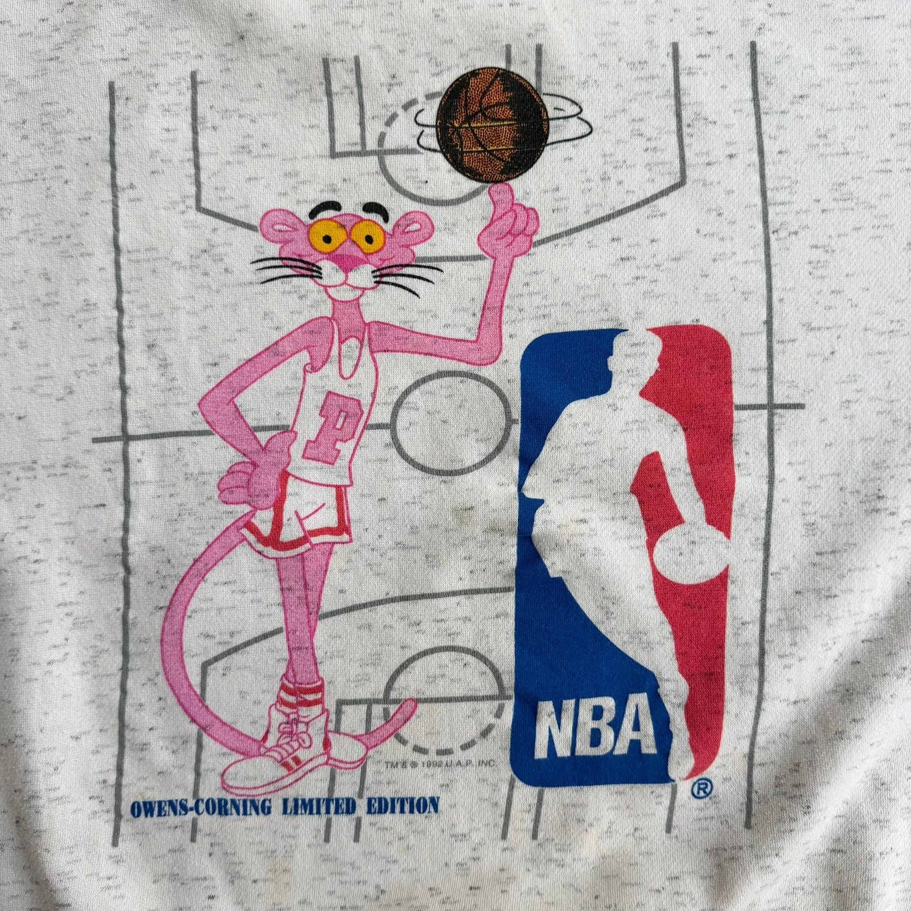 J- Vintage '92 NBA & Pink Panther Limited Edition Graphic Crewneck - L sold by HG Vintage product image thumbnail 2