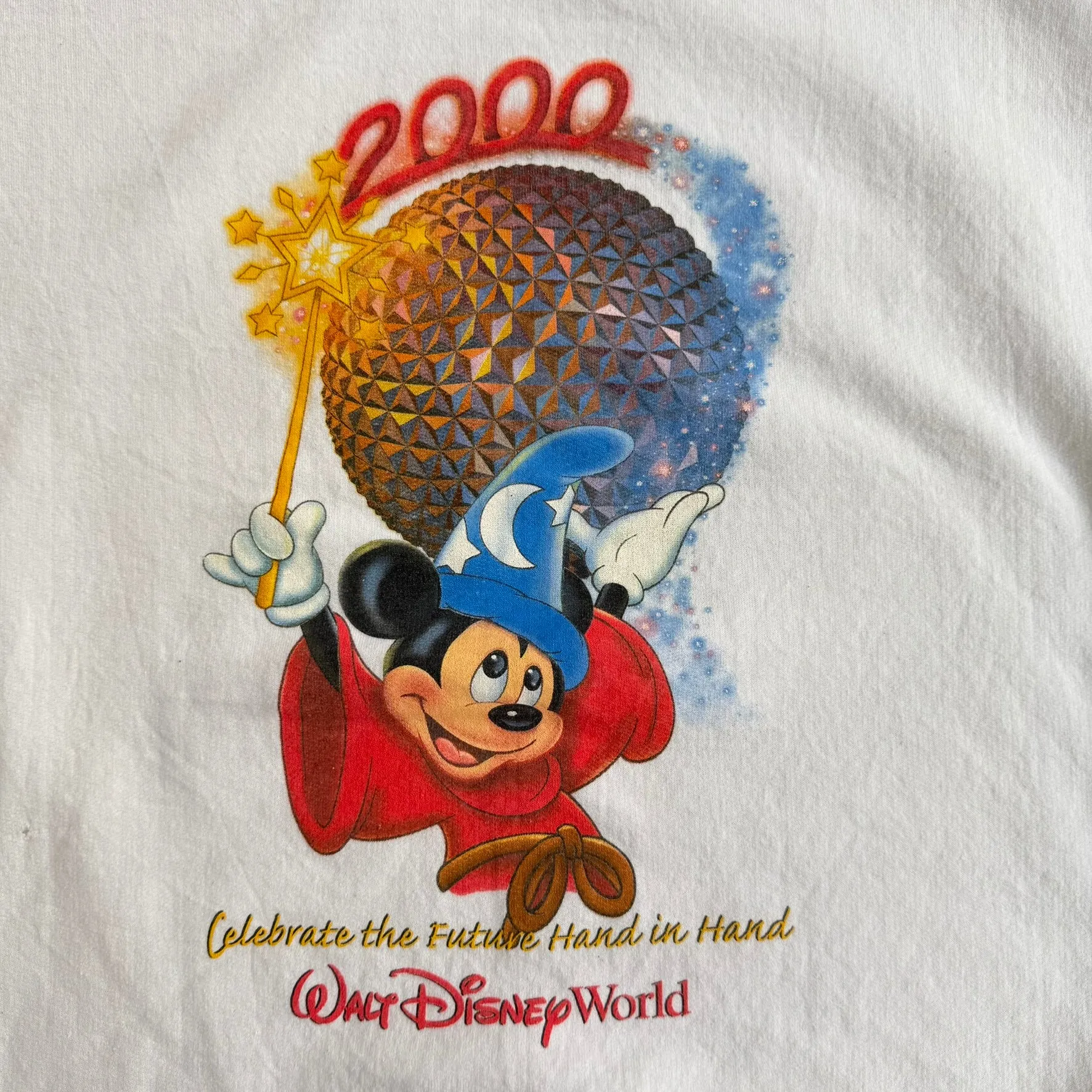 J- Vintage '00 Walt Disney World Mickey New Millennium Celebration Made In USA Crewneck- XL sold by HG Vintage product image thumbnail 2