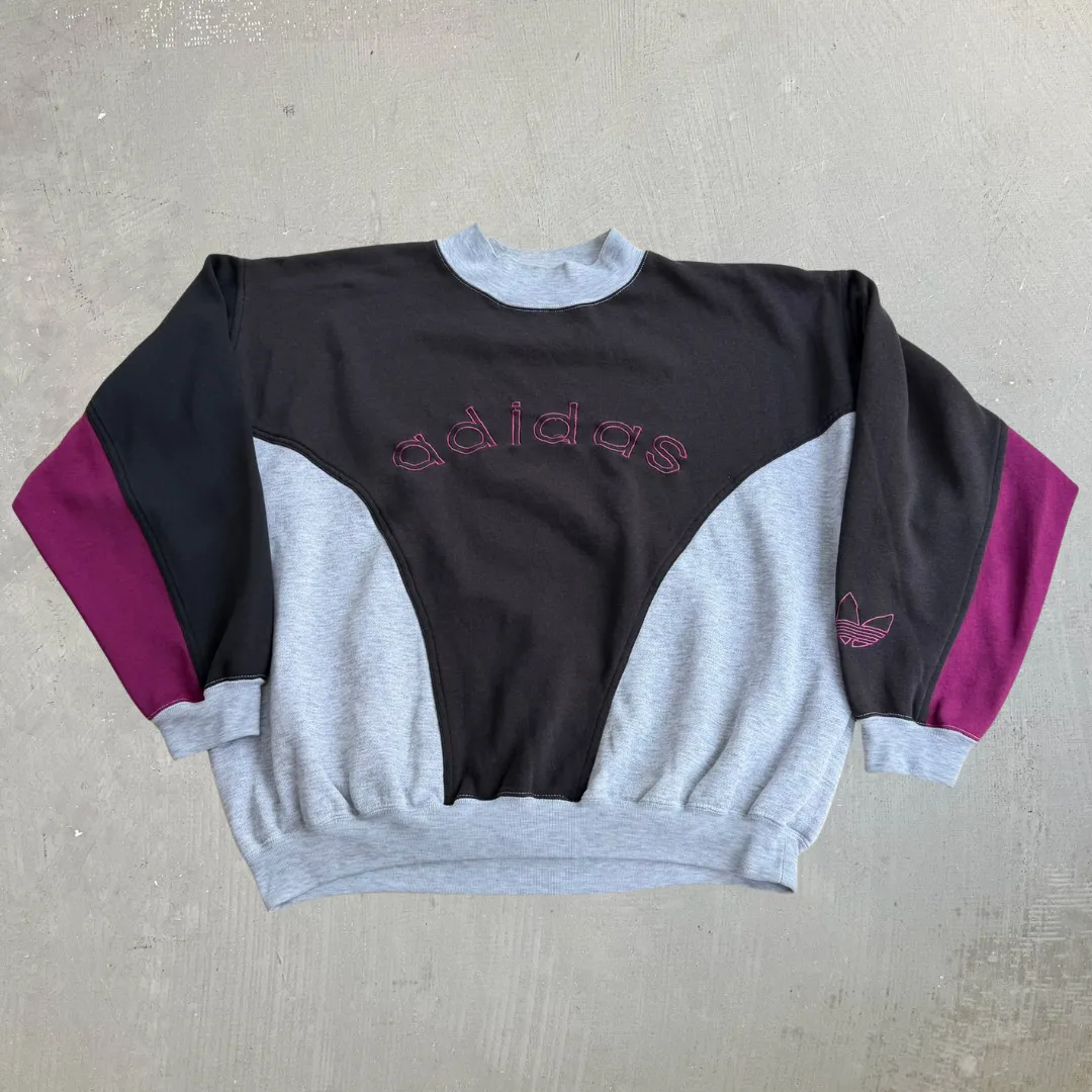 J- Vintage 90s Adidas Embroidered Logo Crewneck - XL sold by HG Vintage
