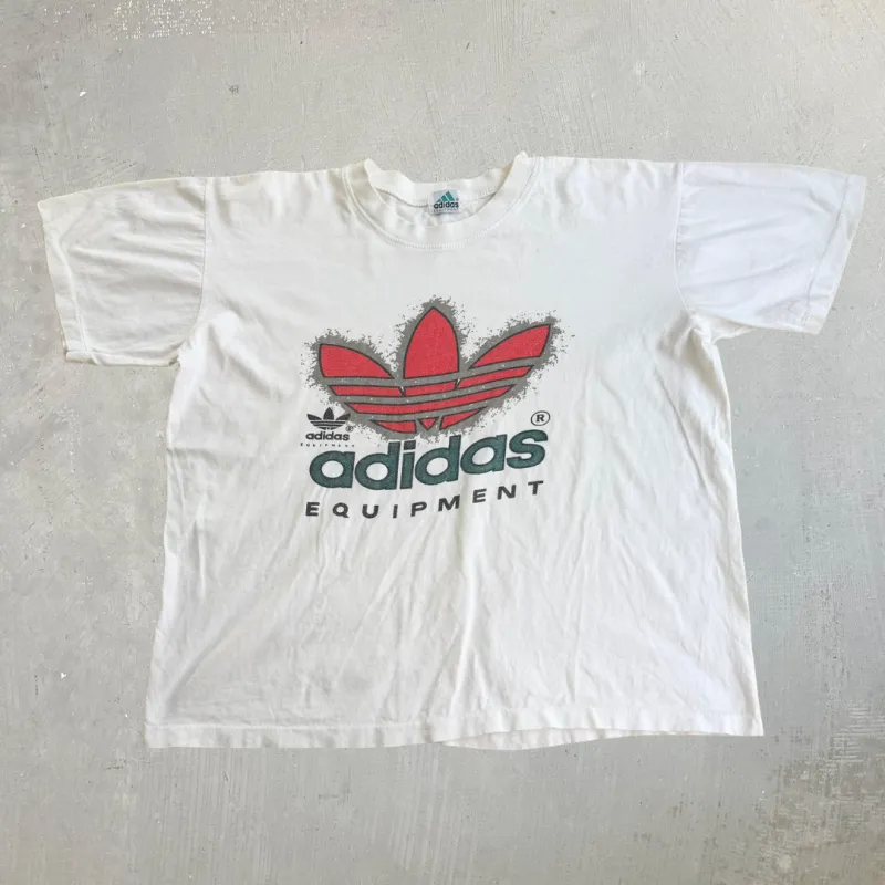 J- Vintage 90s Adidas Equipment Graphic Single Stitch Tee - L made by HG Vintage