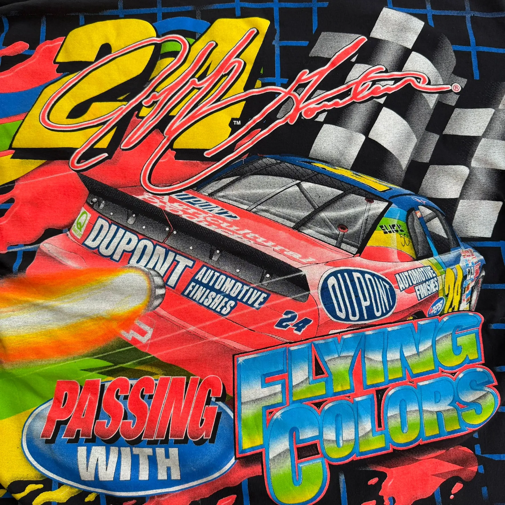 J- Vintage '97 Nascar Jeff Gordon Jeff's Jet Jumbo Print Graphic Made In USA Tee - XL sold by HG Vintage product image thumbnail 5