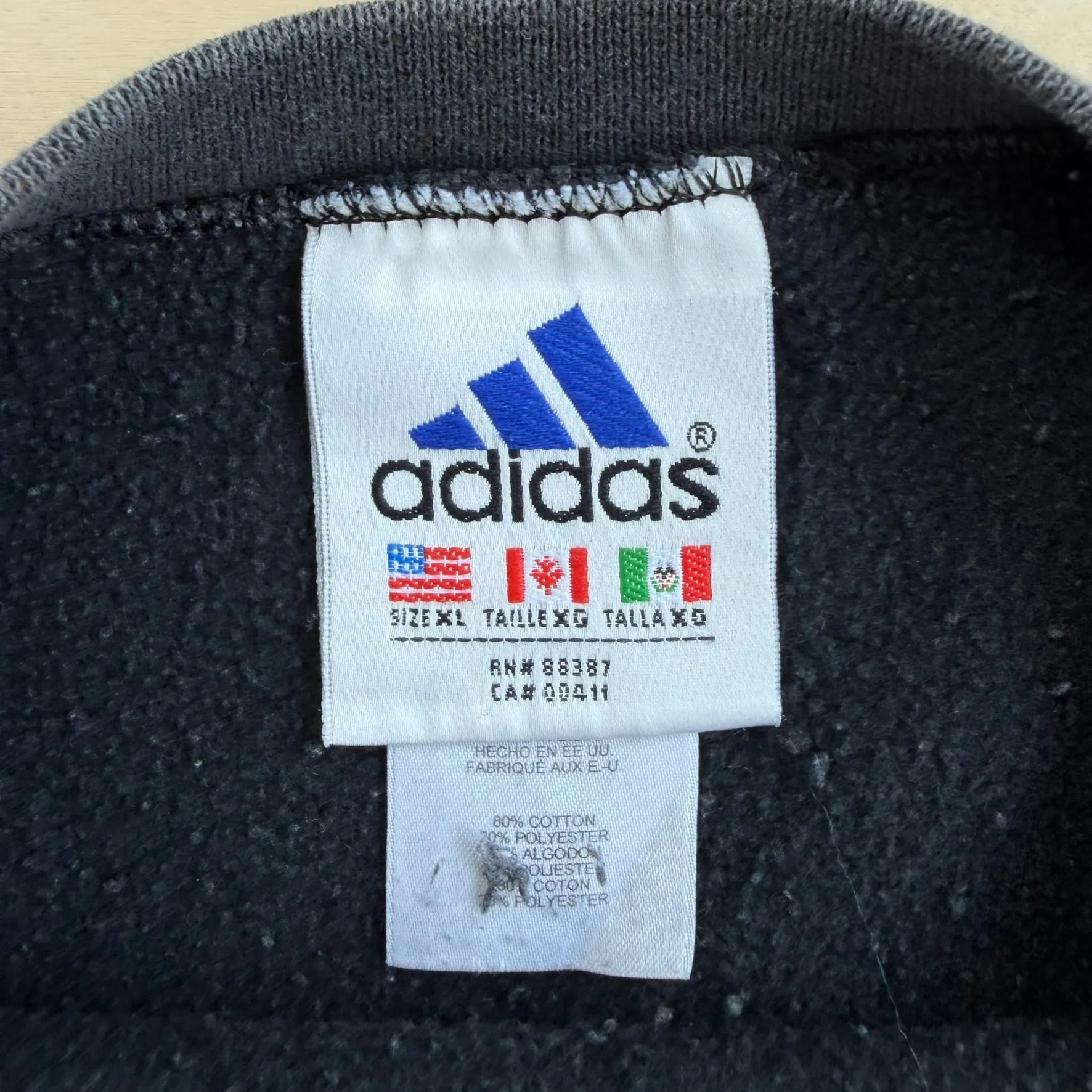 J- Vintage 90s Adidas Embroidered Logo & Text Graphic Crewneck - XL sold by HG Vintage product image thumbnail 3