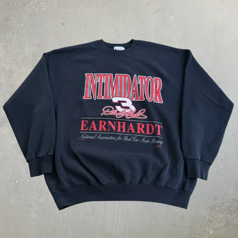 J- Vintage Nascar Dale Earnhardt Intimidator Graphic Made In USA Crewneck - 2XL made by Nascar