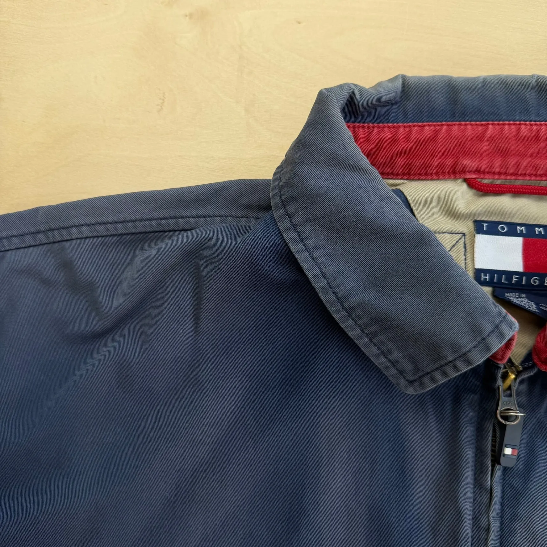 J- Vintage 90s Tommy Hilfiger Embroidered Logo Zip Up Lightweight Jacket - XL sold by HG Vintage product image thumbnail 5