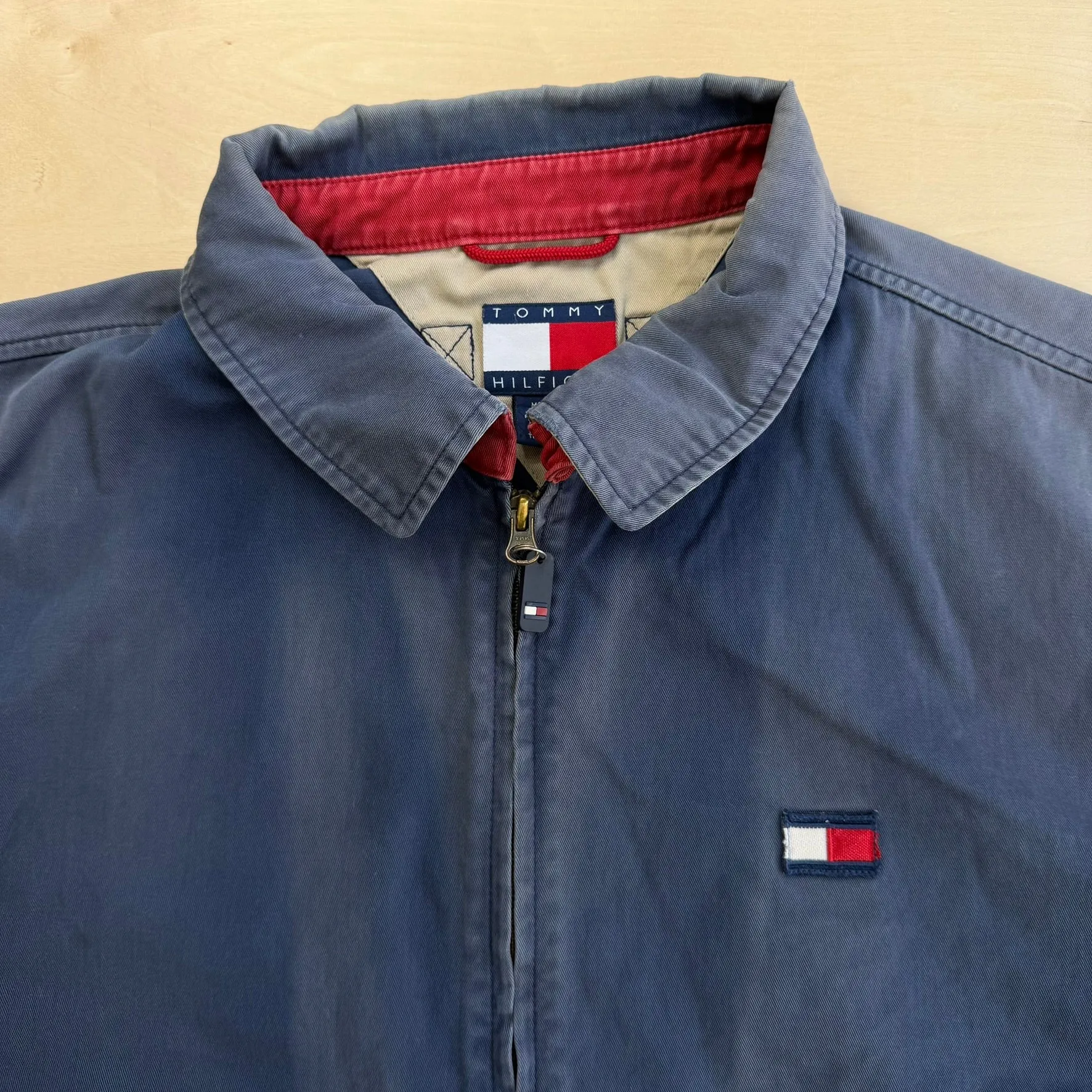 J- Vintage 90s Tommy Hilfiger Embroidered Logo Zip Up Lightweight Jacket - XL sold by HG Vintage product image thumbnail 2