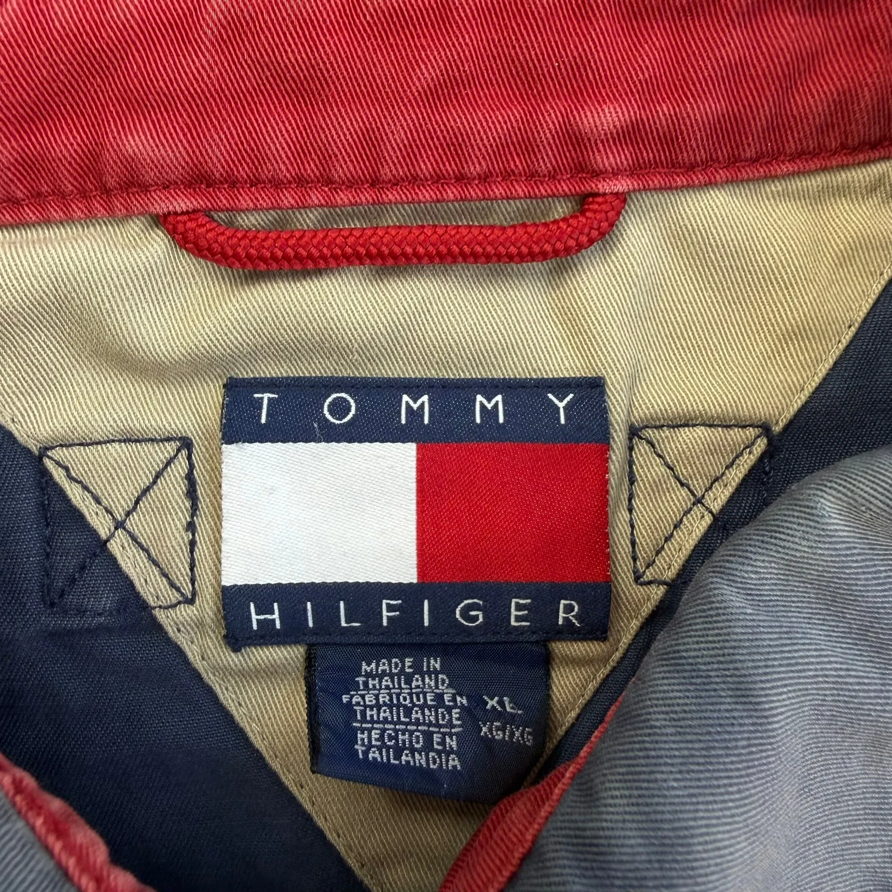 J- Vintage 90s Tommy Hilfiger Embroidered Logo Zip Up Lightweight Jacket - XL sold by HG Vintage product image thumbnail 4