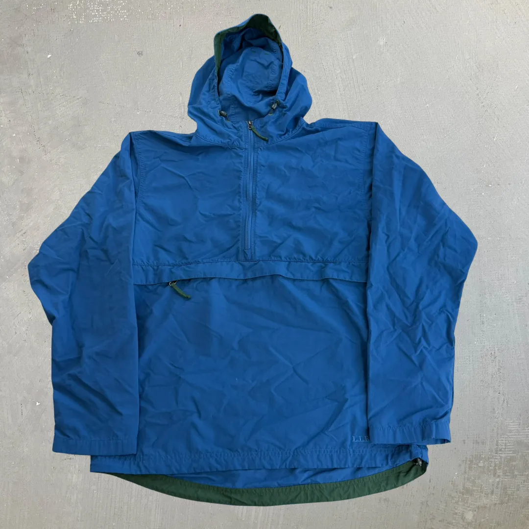 J- Vintage LL Bean Pull Over Anorak Lightweight Jacket - M sold by HG Vintage