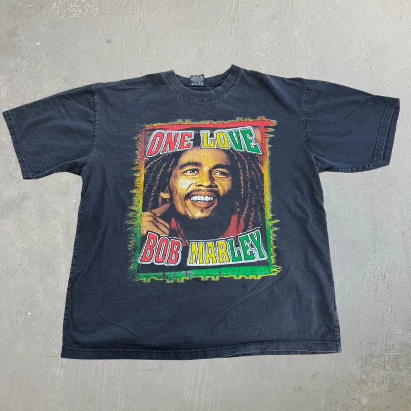 J- Vintage Rock Eagle Bob Marley One Love Graphic Picture Tee - XL made by HG Vintage