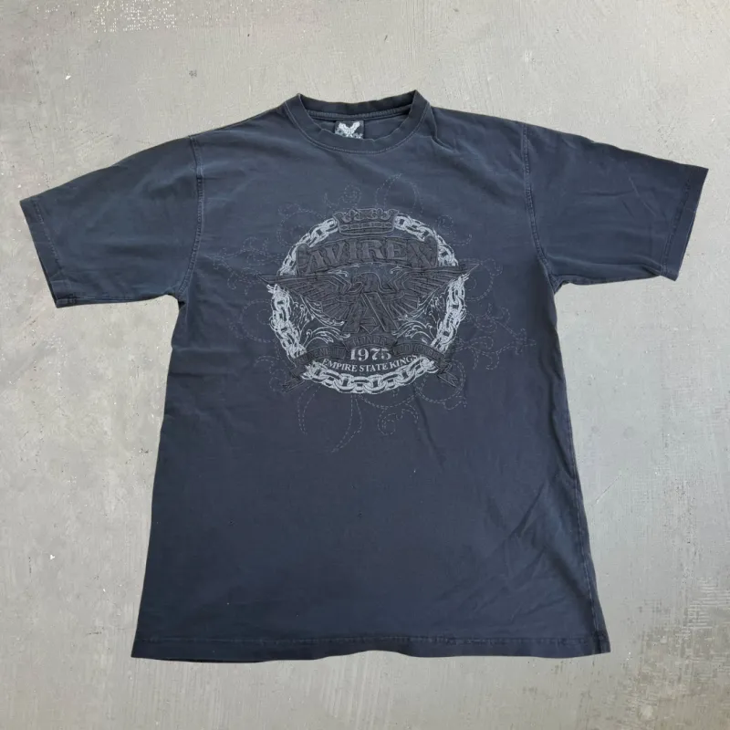 J- Vintage Avirex Embroidered Logo & Text Graphic Tee - XL made by HG Vintage