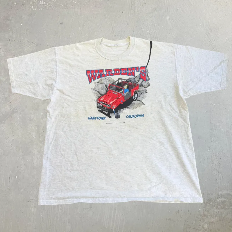 J- Vintage '97 Warden's Hangtown California Jeep Graphic Tee - XL made by HG Vintage