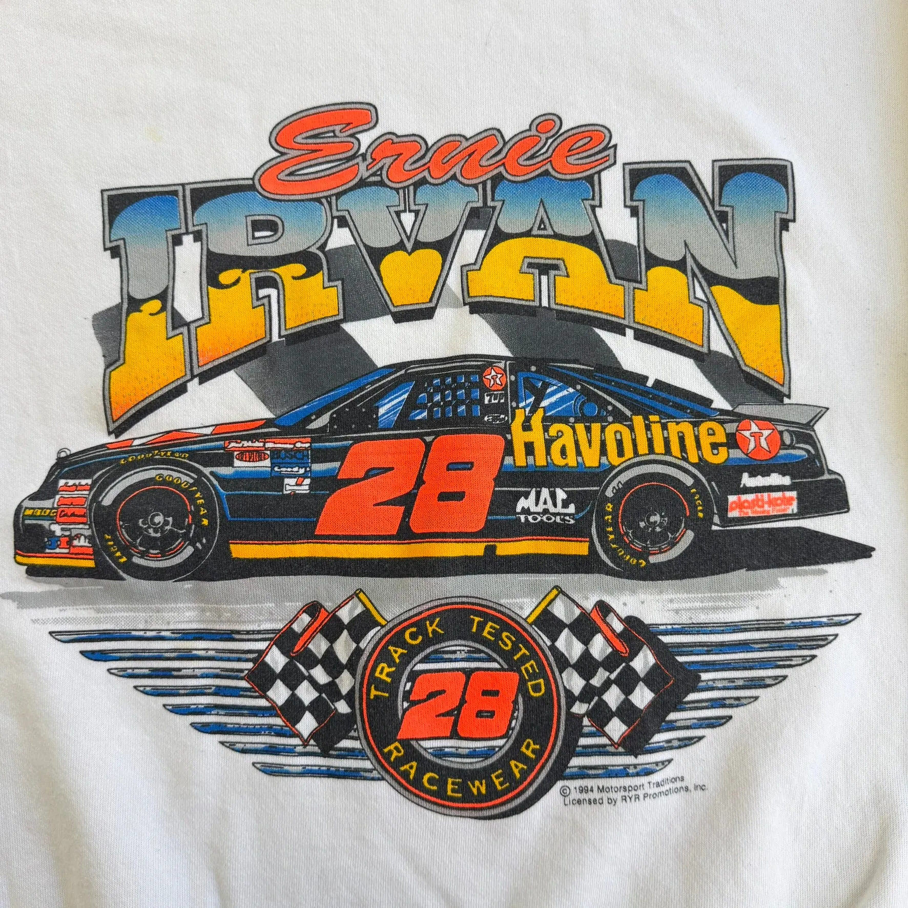 J- Vintage '94 Nascar Ernie Irvan Halvoline Car Graphic Crewneck - L sold by HG Vintage product image thumbnail 2