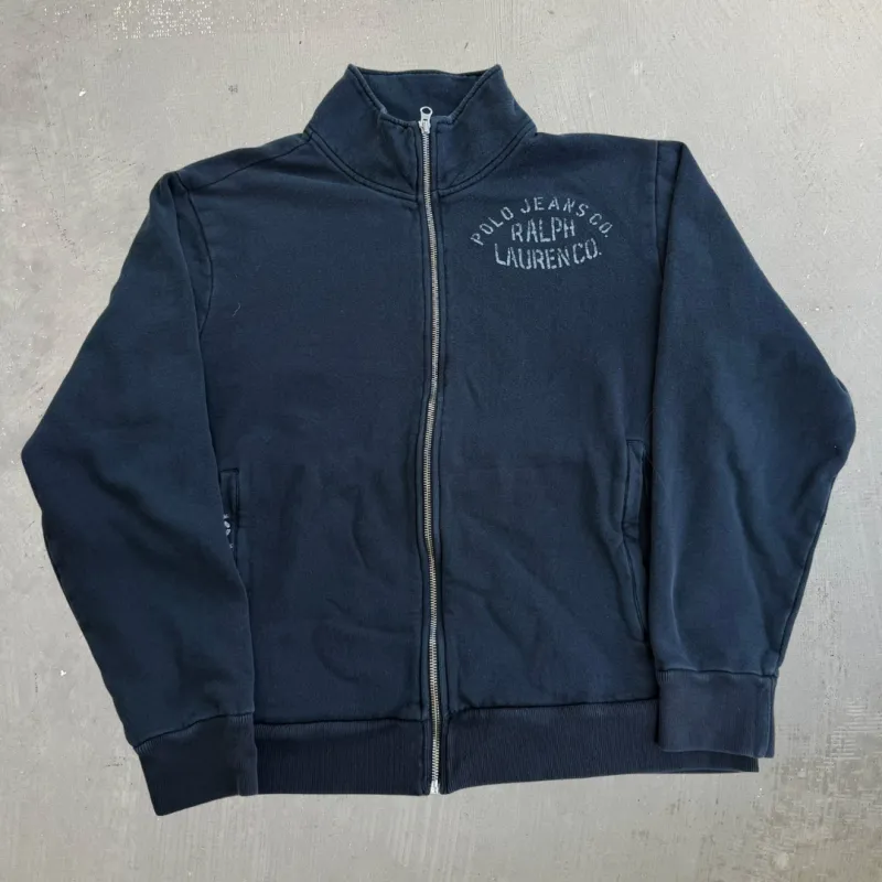 J- Vintage Polo RL Jeans Company Zip Up Sweatshirt Track Jacket - L made by HG Vintage