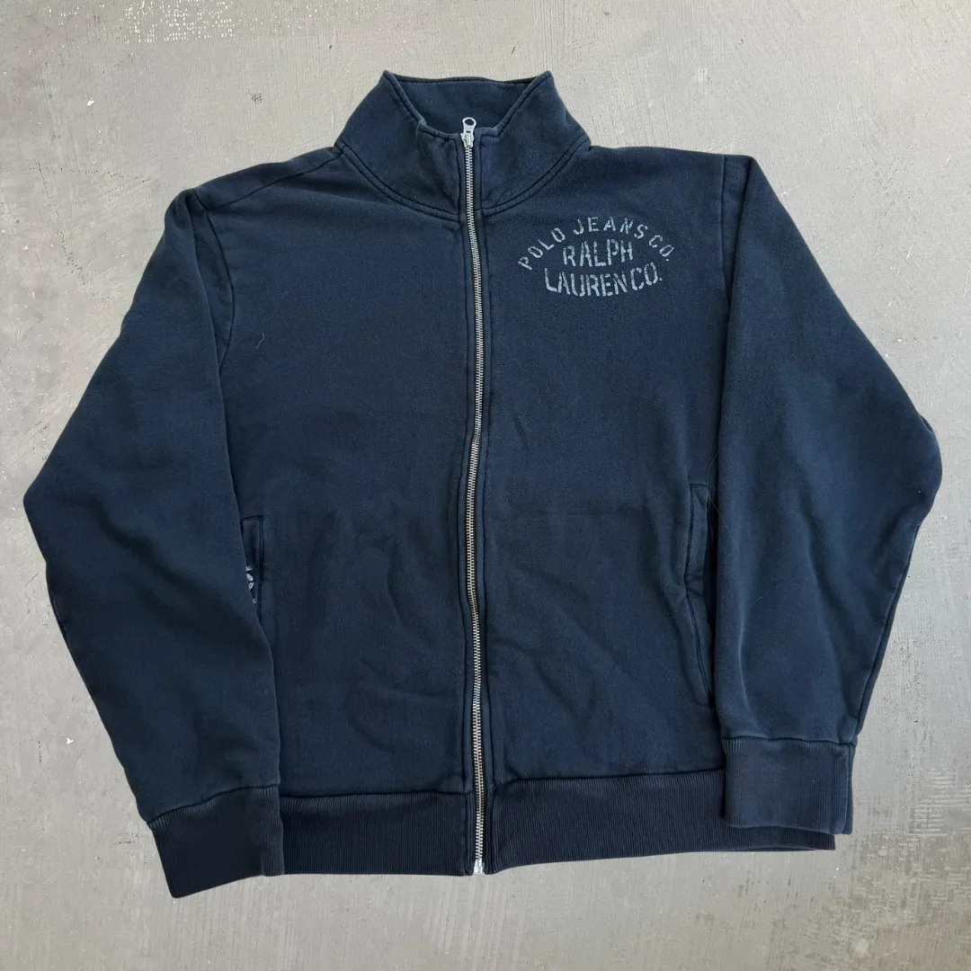 J- Vintage Polo RL Jeans Company Zip Up Sweatshirt Track Jacket - L sold by HG Vintage