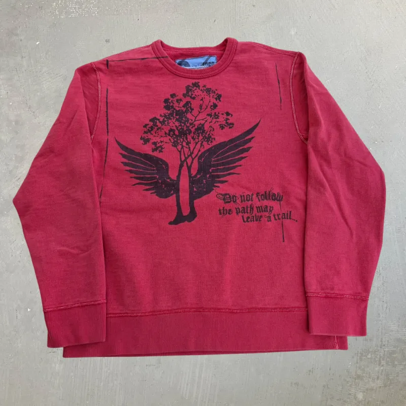 J- Vintage Y2K Gap Don't Follow The Path Graphic Crewneck - M made by HG Vintage