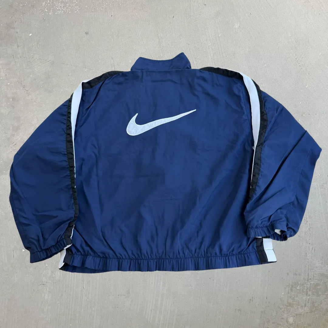 J- Vintage 90s Nike Embroidered Swoosh Lightweight Zip Up Navy Jacket - L sold by HG Vintage product image thumbnail 4