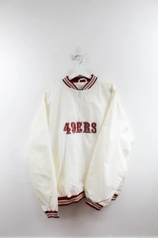 CC- Vintage Reebok NFL San Francisco 49ers Quarter Zip Nylon Pullover Jacket sold by HG Vintage
