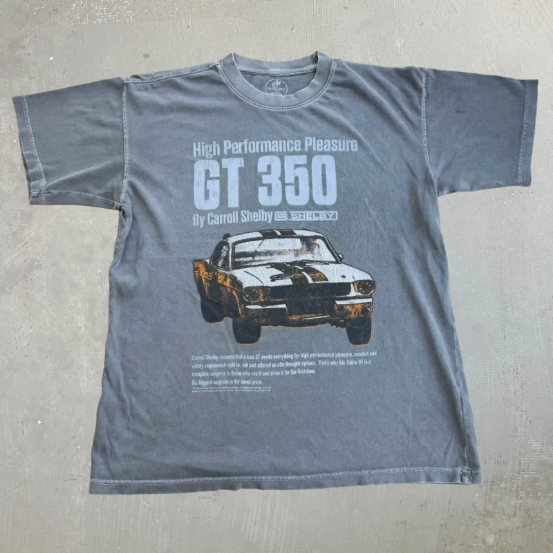 J- Vintage Ford Mustang Shelby GT350 Car Graphic Tee - M made by Nascar