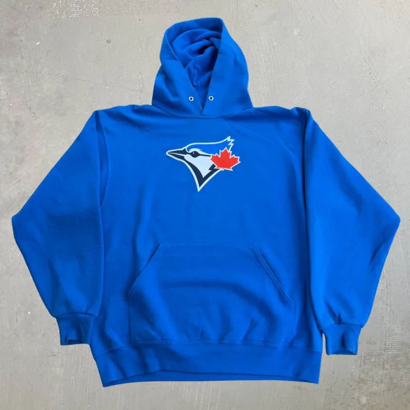 J- Vintage Toronto Blue Jays MLB Embroidered Logo Hoodie - L made by HG Vintage