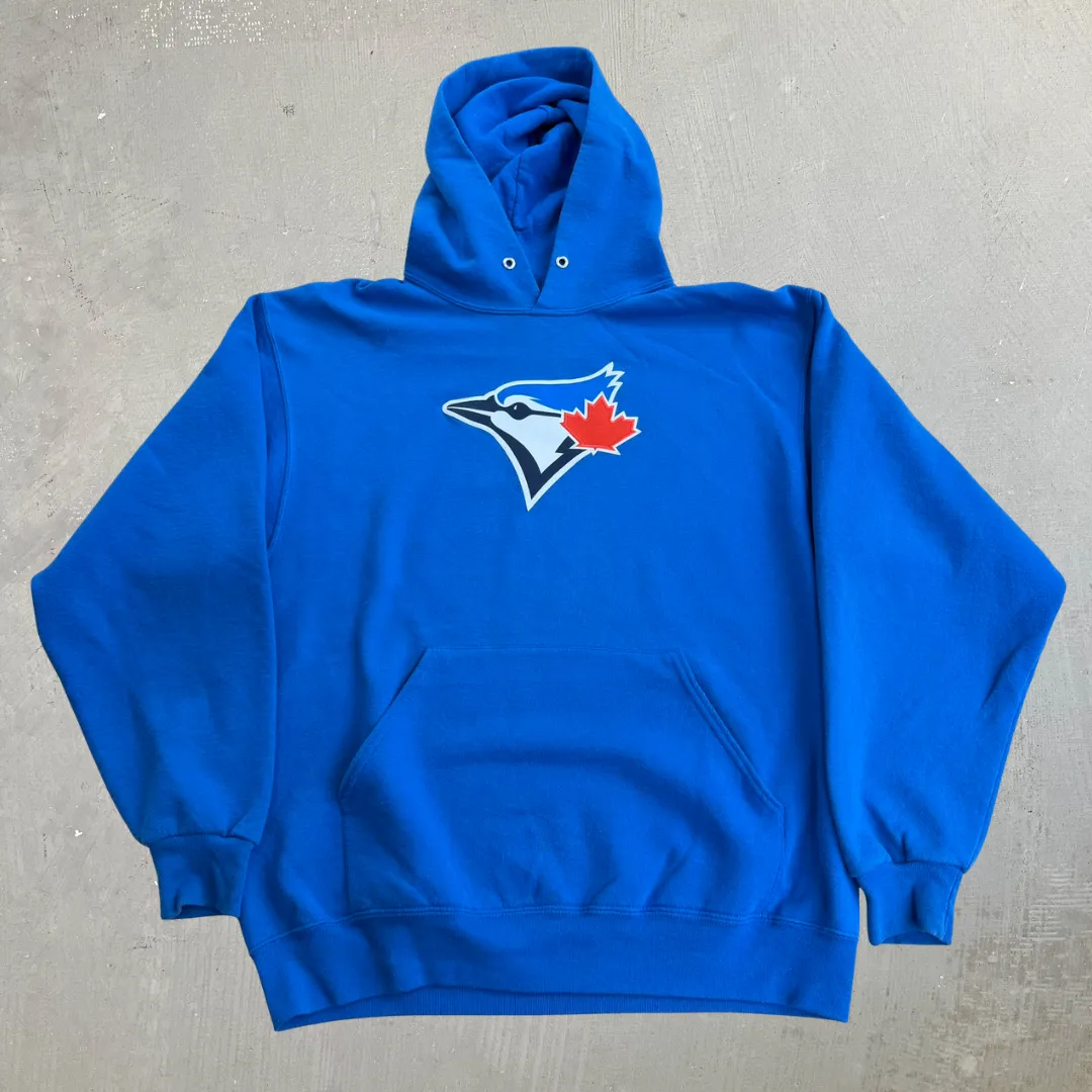 J- Vintage Toronto Blue Jays MLB Embroidered Logo Hoodie - L sold by HG Vintage