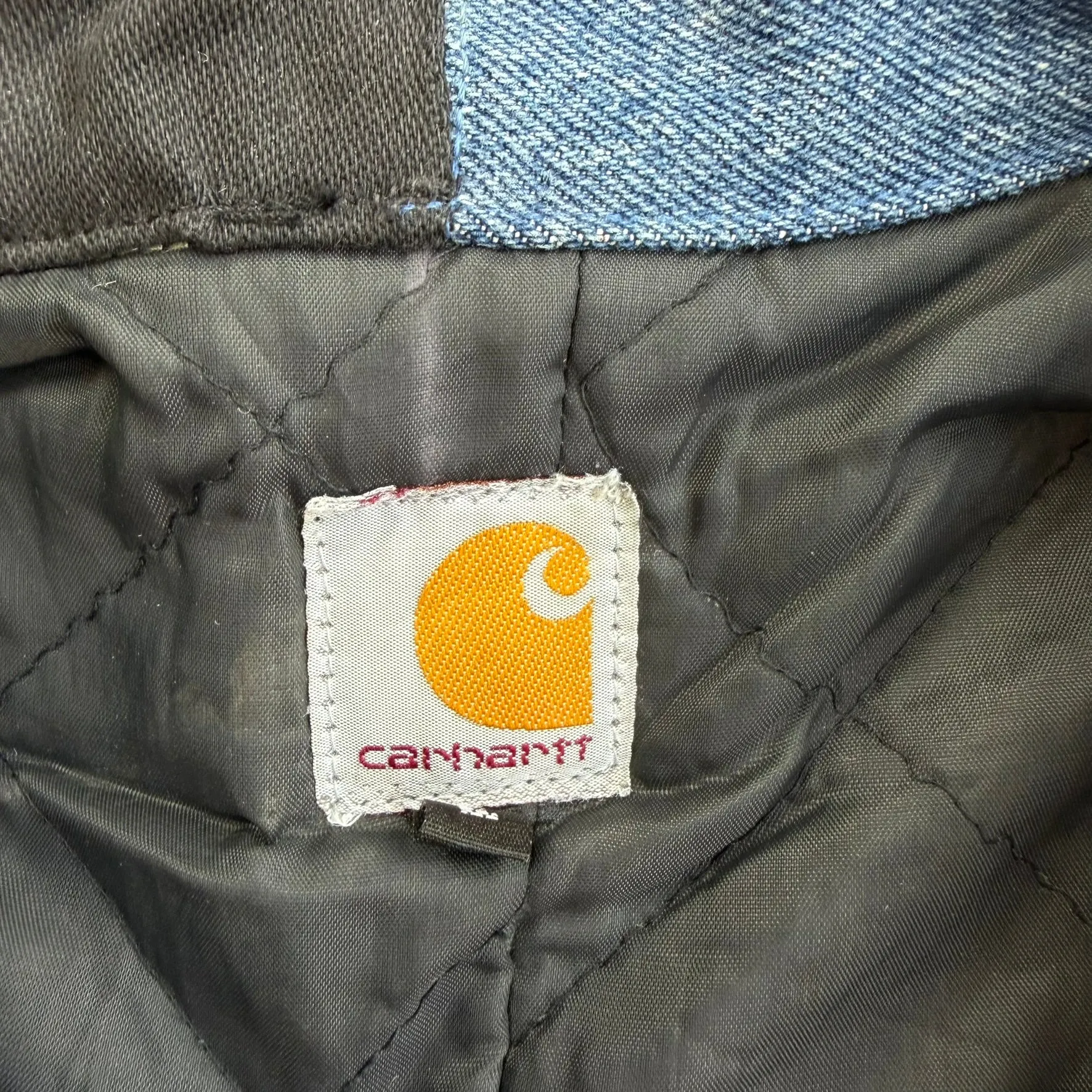 J- Carhartt Reworked Black/Brown/Grey Collared Jacket - L sold by HG Vintage product image thumbnail 5