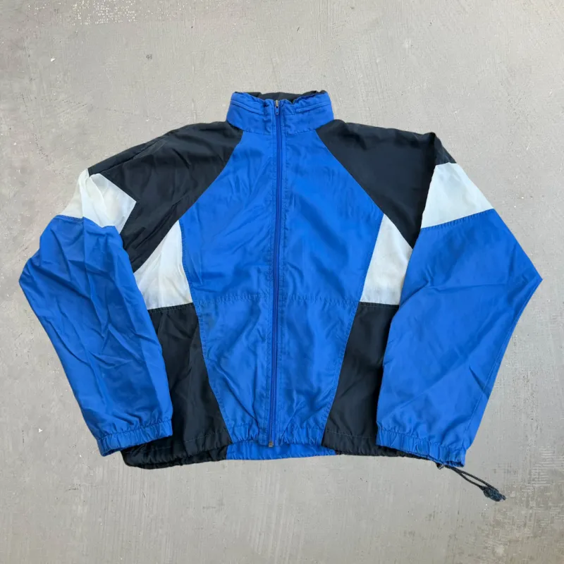 J- Vintage 90s Nike Text Color Block Zip Up Lightweight Windbreaker Jacket - M made by HG Vintage