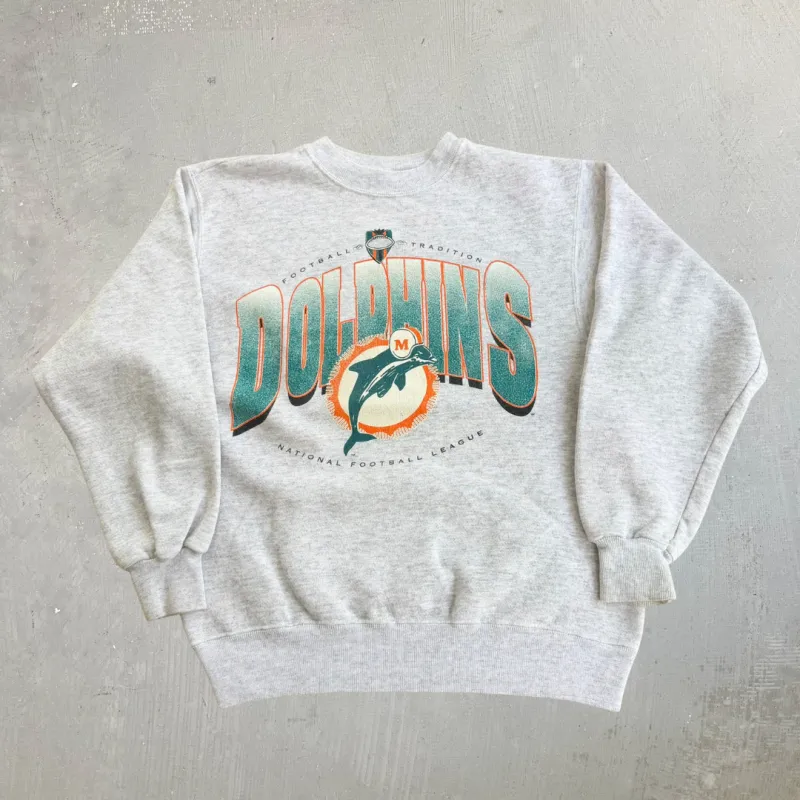 J- Vintage Miami Dolphins NFL Graphic Crewneck - M made by HG Vintage