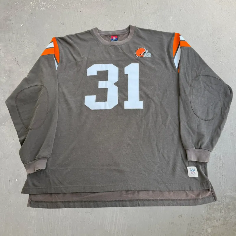 J- Vintage Cleveland Browns William Green NFL Reebok Jersey Style Long Sleeve Tee - 2Xl made by HG Vintage
