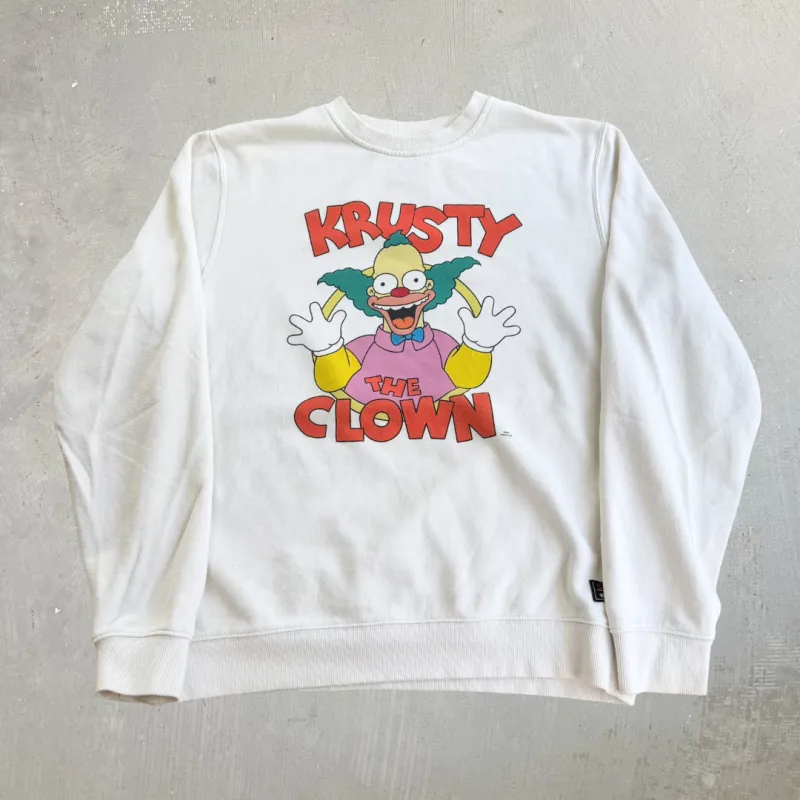 J- '22 Billabong x The Simpsons Krusty The Clown Graphic Crewneck - L made by HG Vintage