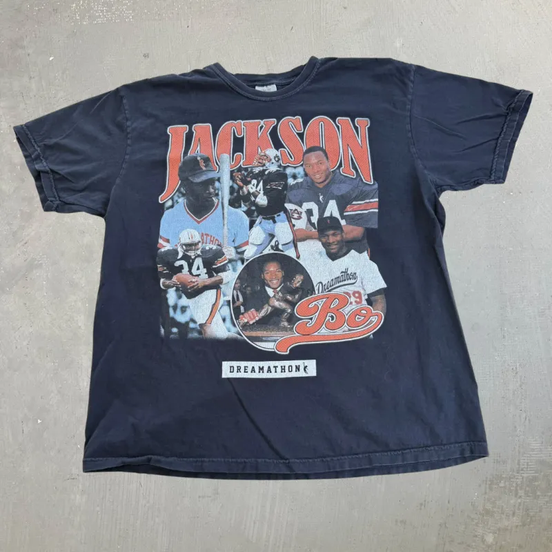 J- Vintage Bo Jackson Dreamathon Picture Graphic Tee - XL made by HG Vintage