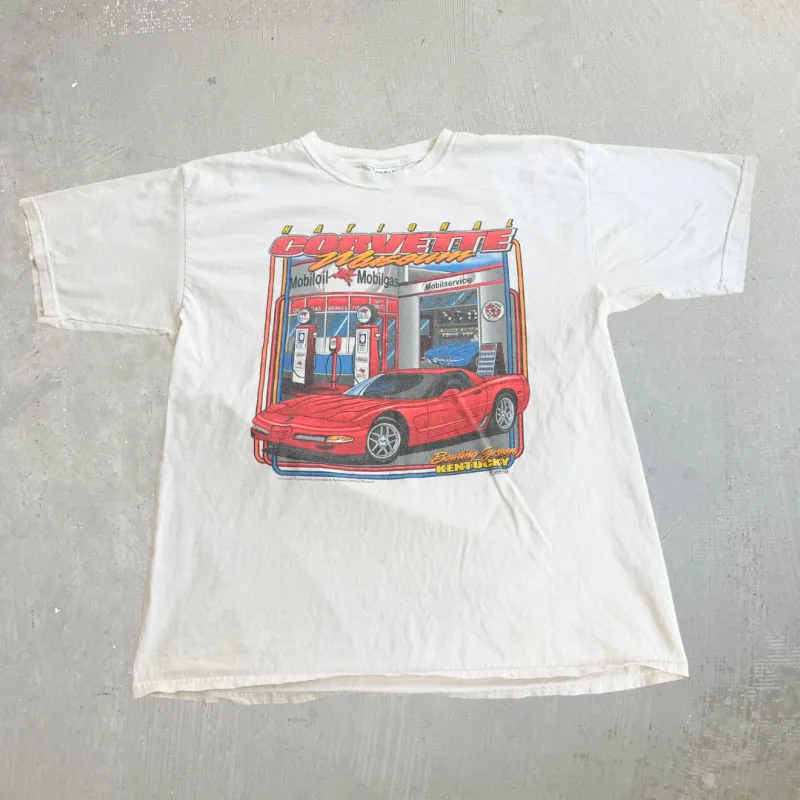 J- Vintage National Corvette Museum Kentucky Graphic Tee - XL made by Nascar