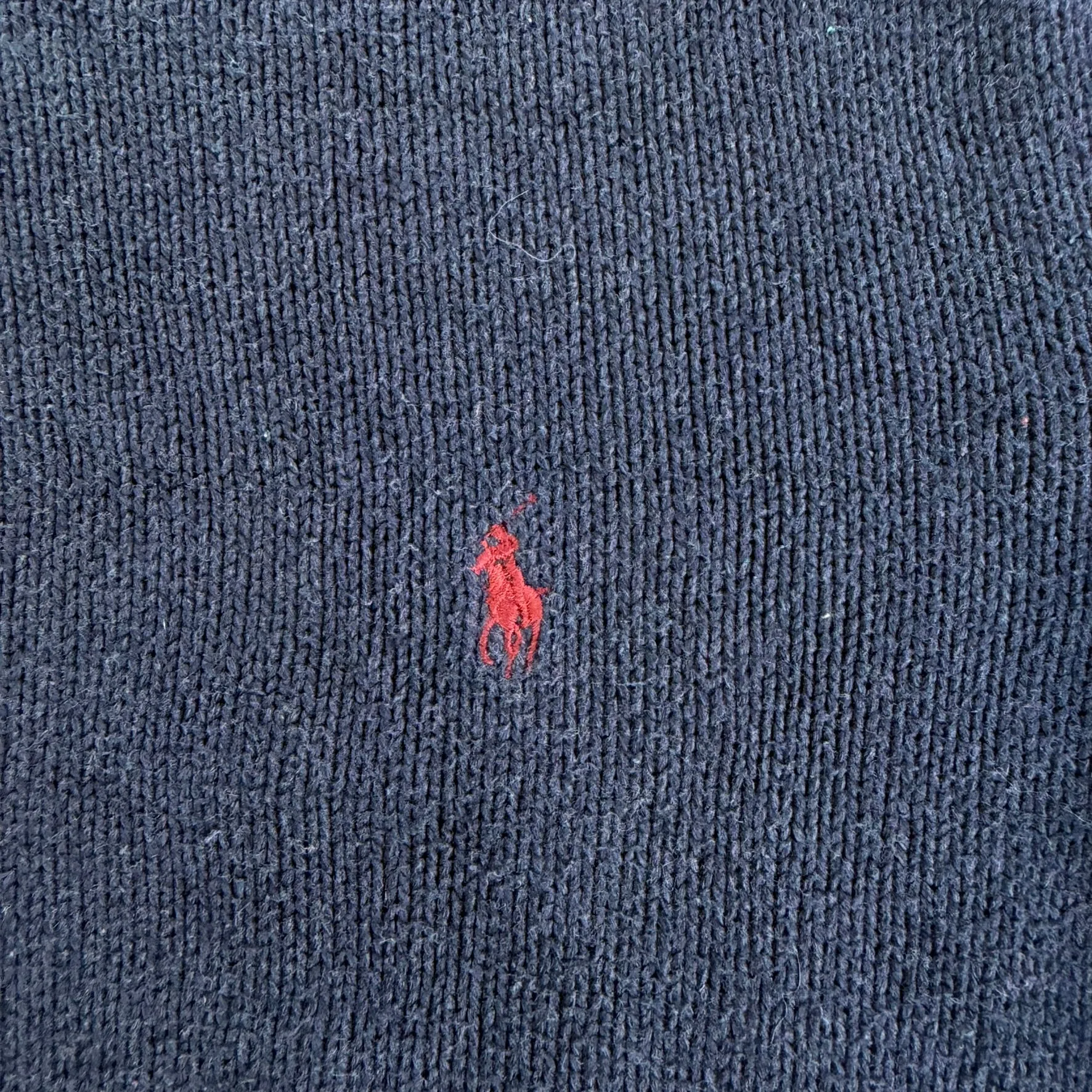 J- Vintage Polo RL Embroidered Logo Navy Knit Sweater - L sold by HG Vintage product image thumbnail 3