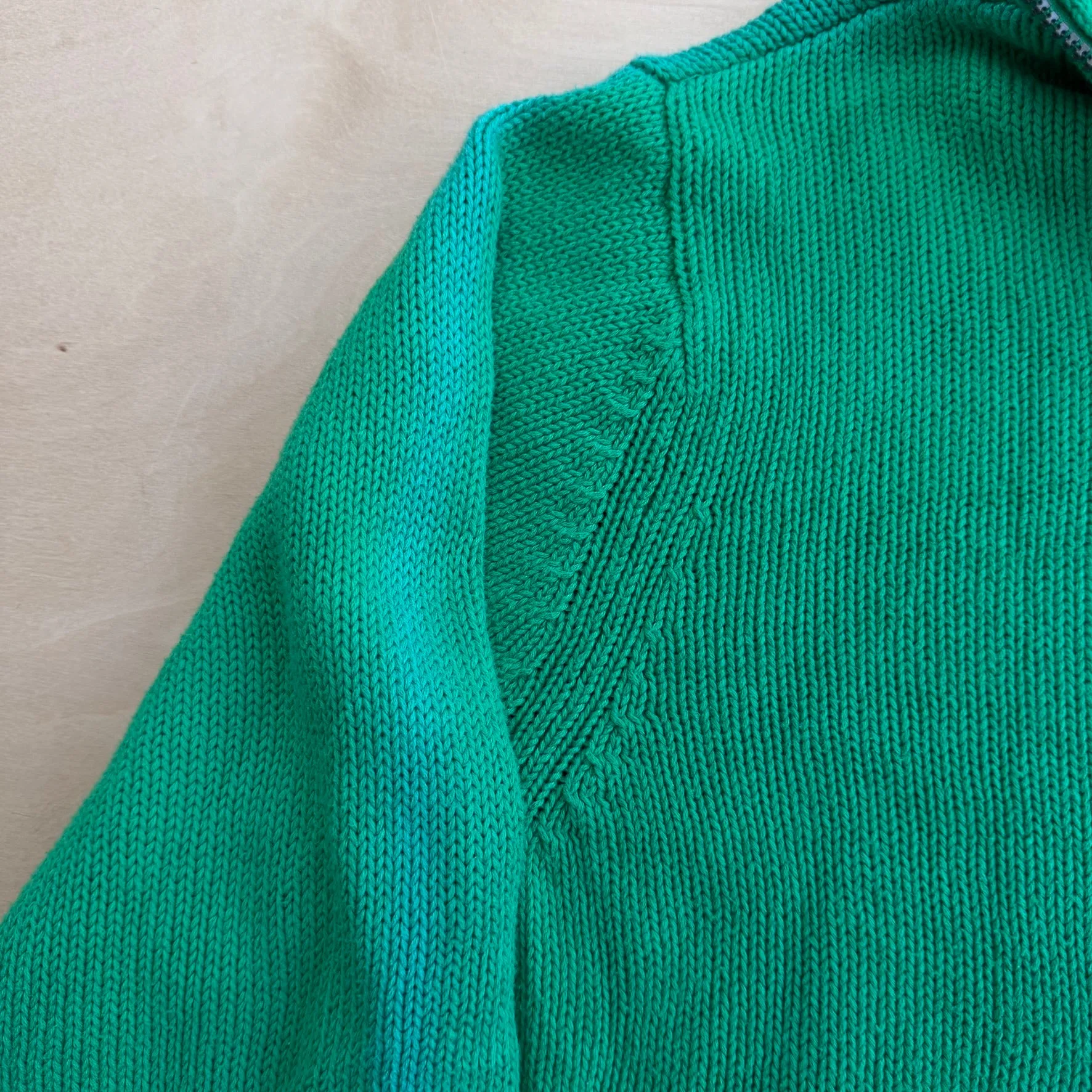 J- Vintage Chaps RL Embroidered Logo Quarter Zip Knit Sweater - L sold by HG Vintage product image thumbnail 5