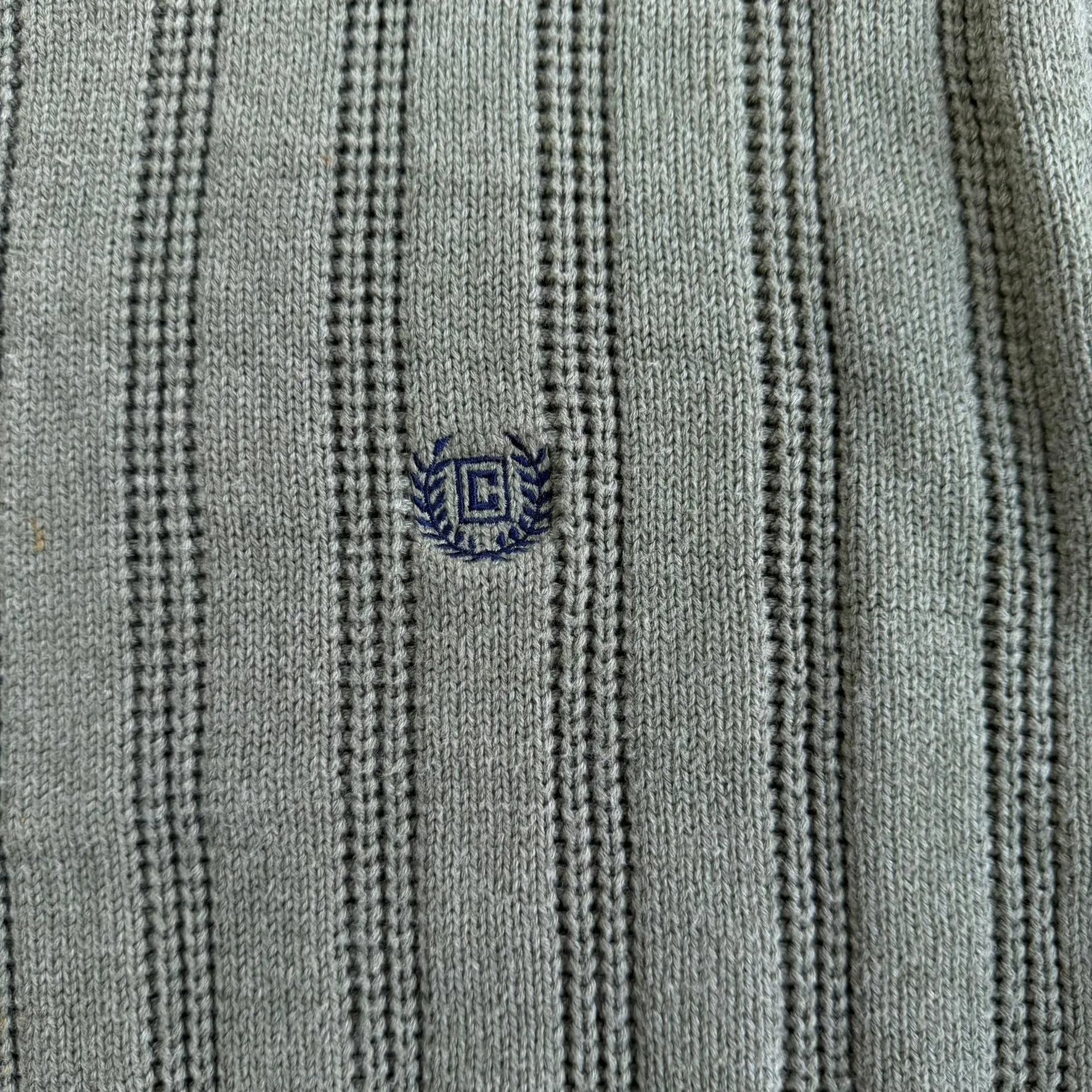 J- Vintage Chaps RL Embroidered Logo Sage Green Knit Sweater - L sold by HG Vintage product image thumbnail 3