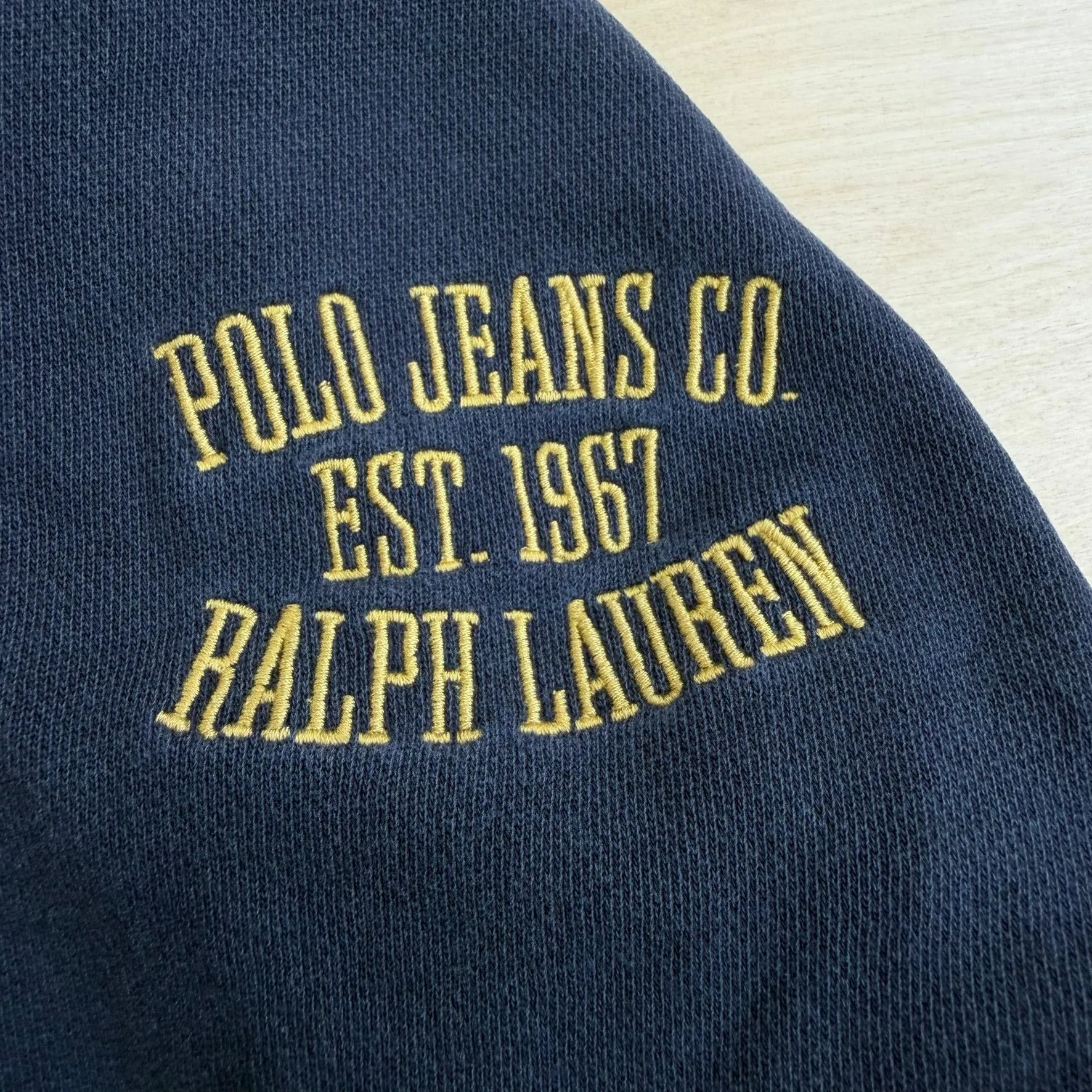 J- Vintage Polo Jeans RL Embroidered Logo Zip Up Hoodie - M sold by HG Vintage product image thumbnail 4