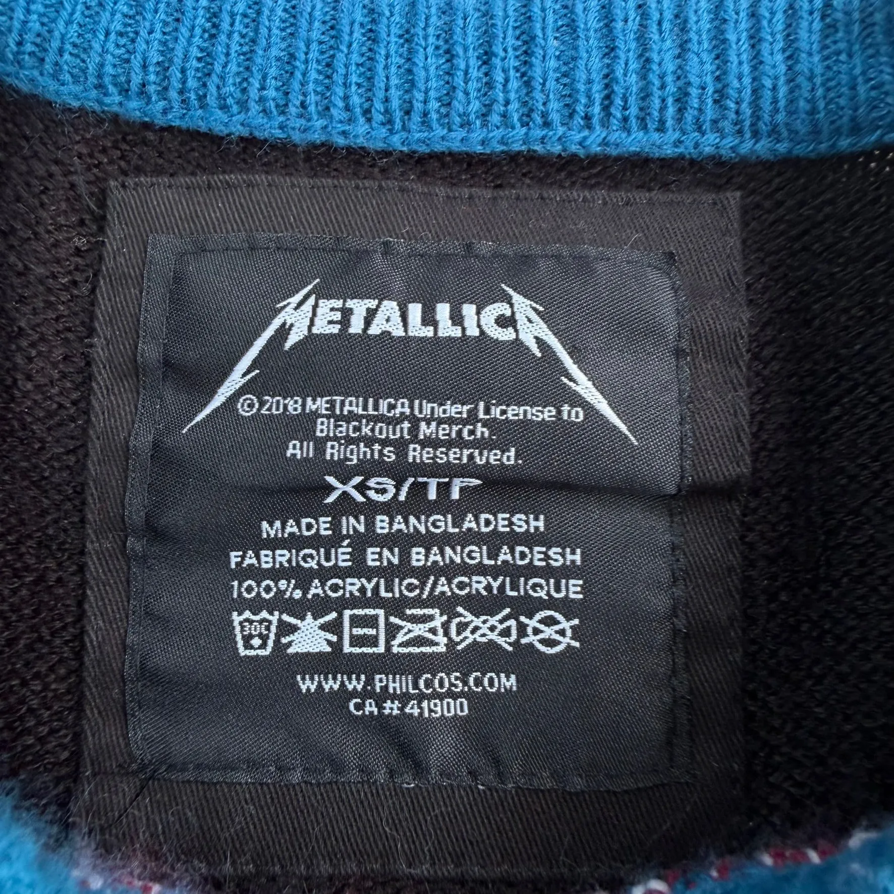 J- '18 Metallica Graphic Knit Sweater - XS sold by HG Vintage product image thumbnail 3