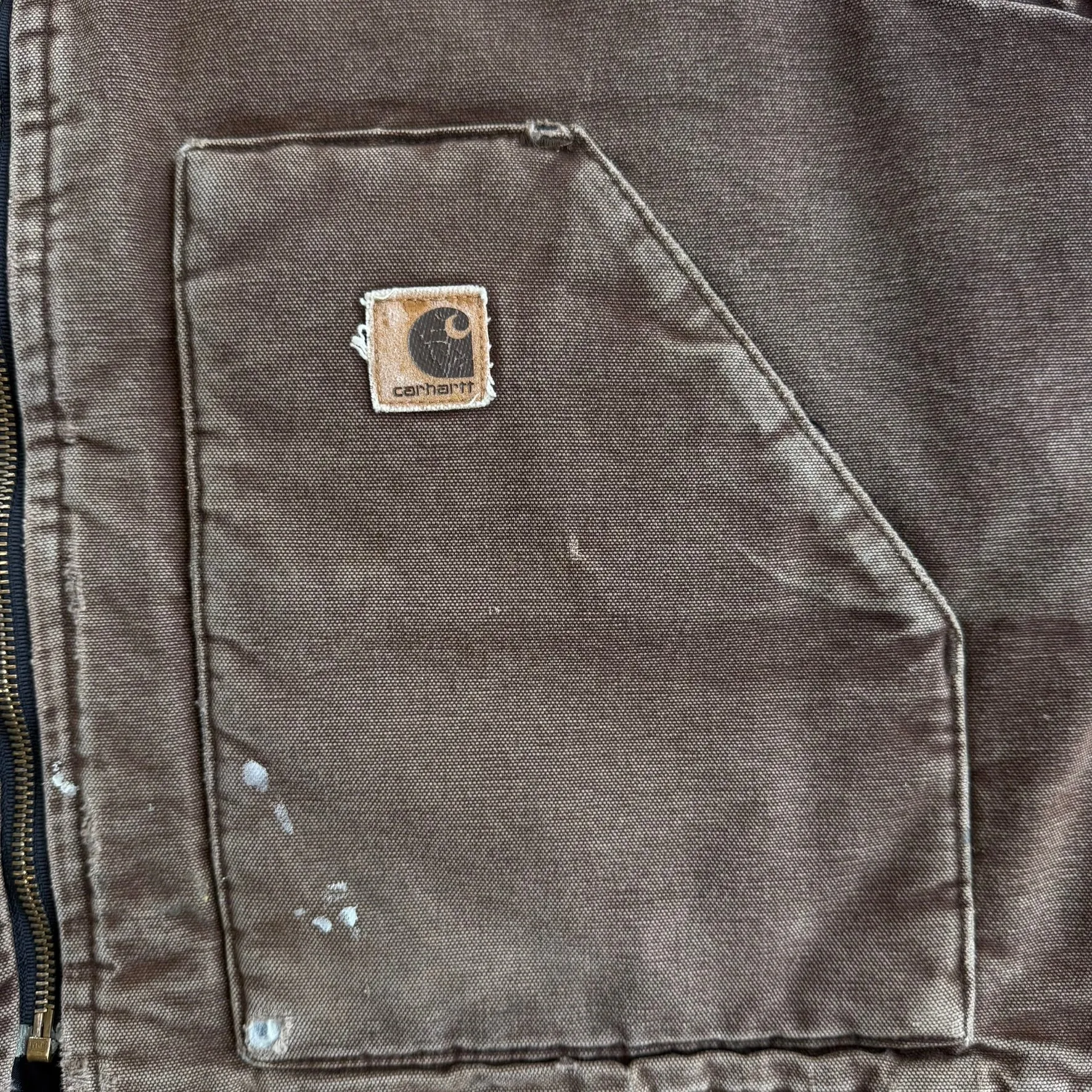 J- Vintage Carhartt Made In USA Chocolate Brown Work Vest - XL sold by HG Vintage product image thumbnail 3
